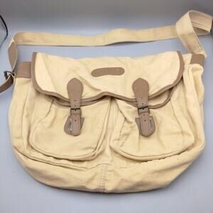 Vintage Time Messenger Bag, Tan and Brown Grunge Vintage-Inspired